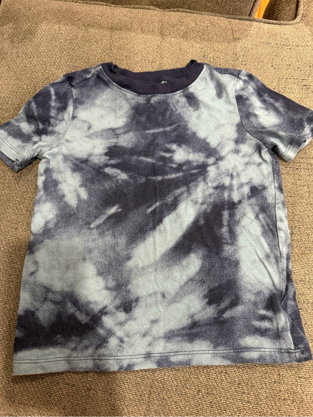 Old Navy Navy and Light Blue Tie-Dye Short Sleeve Tee